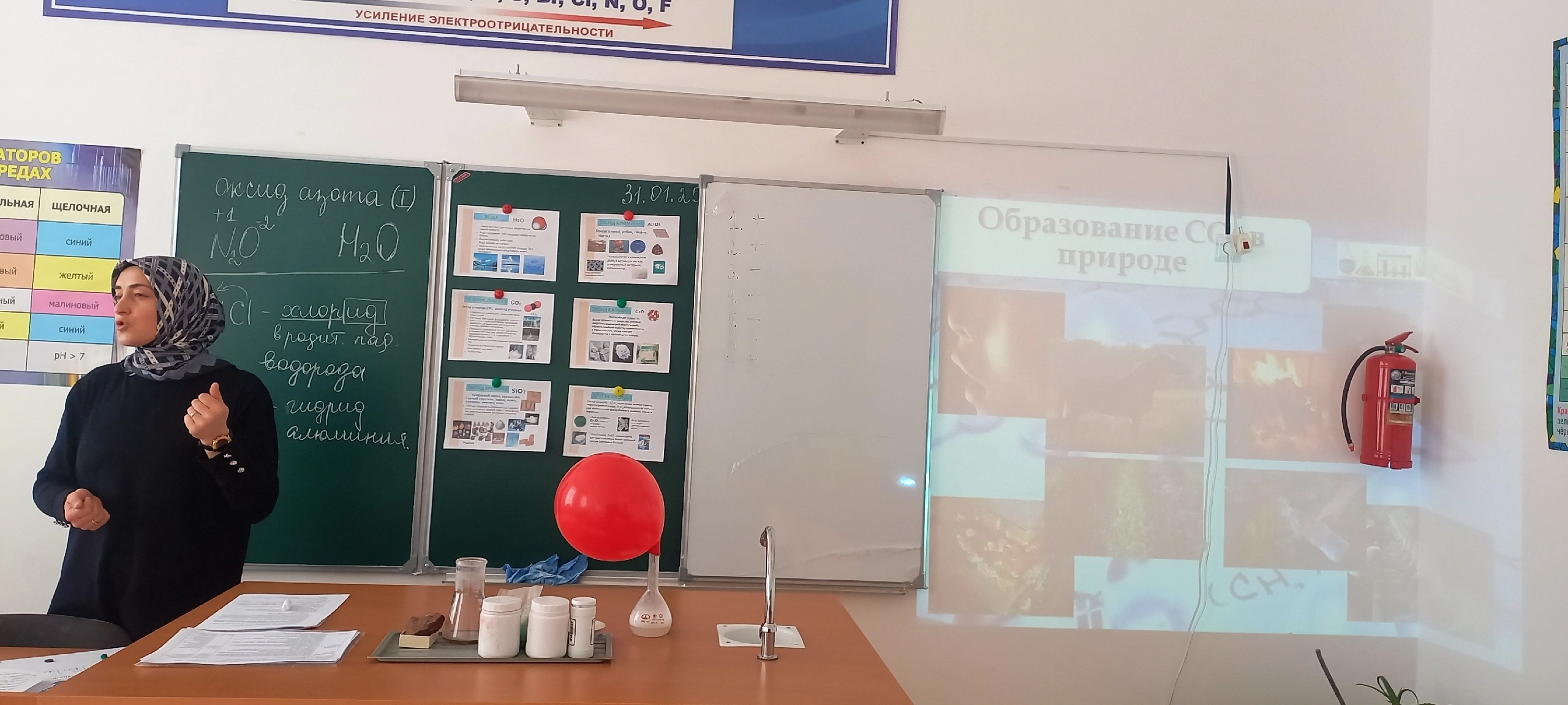Открытый урок по Химии.